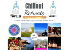 Tablet Screenshot of chilloutretreats.com